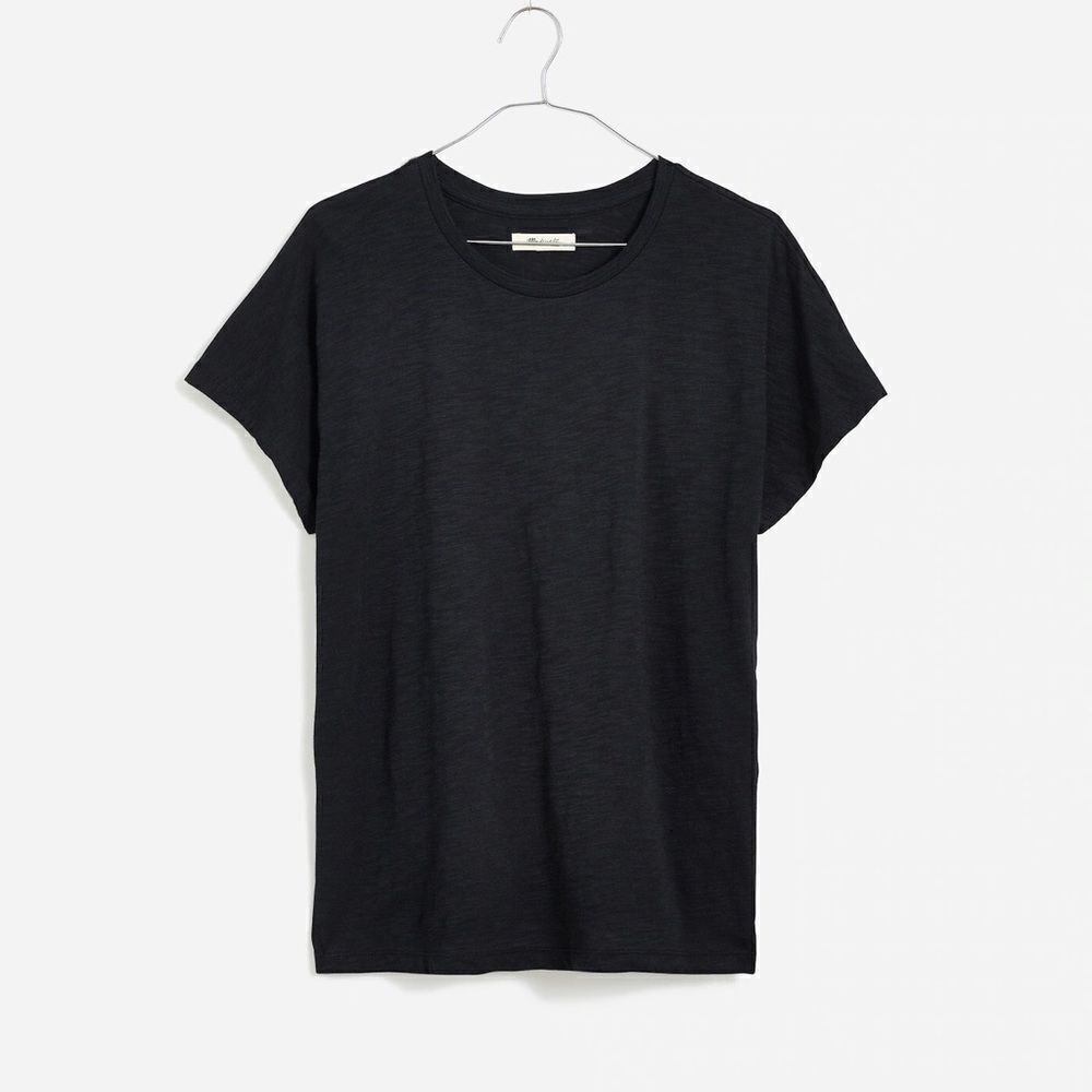 Madewell Dolman-Sleeve Crewneck Tee in Slub